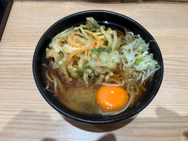 「月見かき揚げそば」@彩むさしの写真