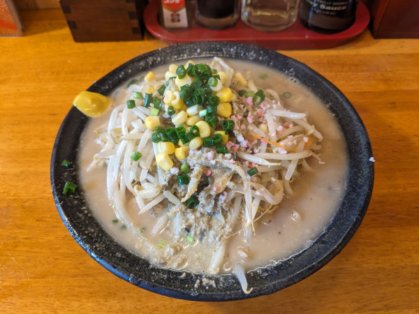 「〔限定〕牡蠣ぺ海鮮塩ちゃんぽん 1150円」@豚骨らーめん れんの写真