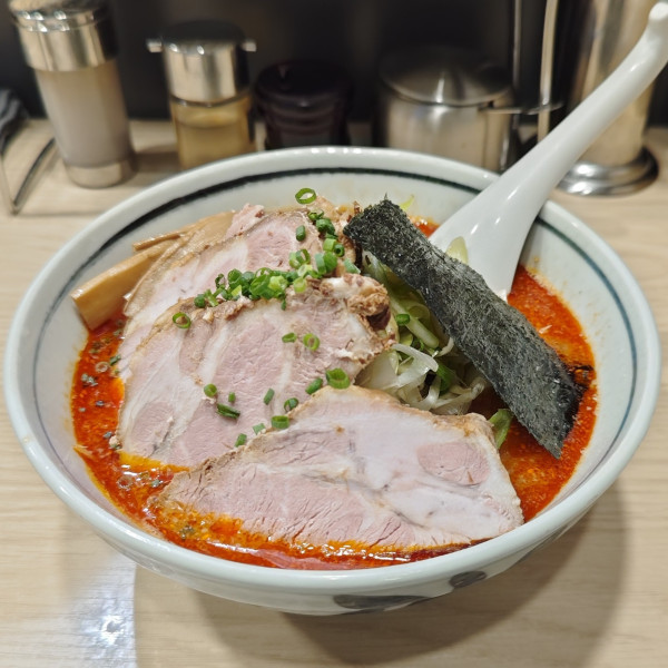 「辛味噌葱ちゃーしゅうめん （中）」@らーめん はな火屋の写真