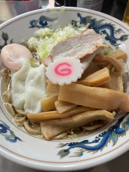 「油そば 半熟卵」@中華そば みたかの写真