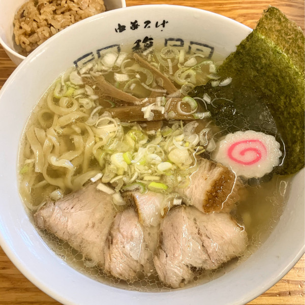 「中華そば塩850円肉めしﾗﾝﾁｻｰﾋﾞｽ」@中華そば 馥の写真