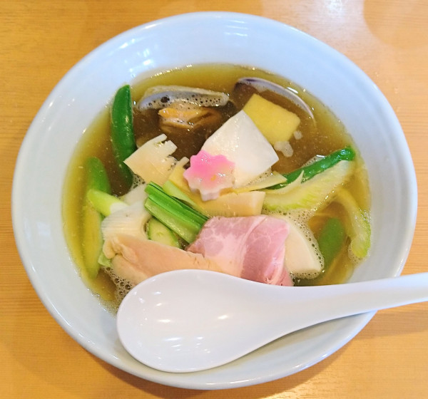 「北海あさりと季節野菜の汐蕎麦【春季限定】＋季節のごはん」@中華蕎麦 はるの写真