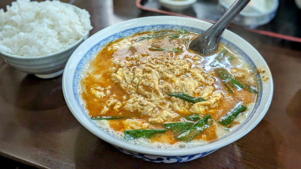 「四川風担々麺＋ライス（795円＋210円）」@中華 福苑の写真