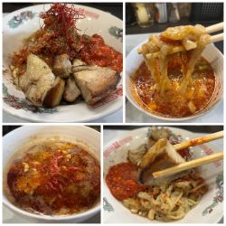 【限定】トマトマ担々つけ麺 1300円コロチャー300円