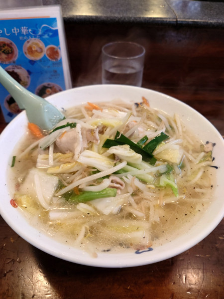 「タンメン  餃子」@天龍 銀座街店の写真