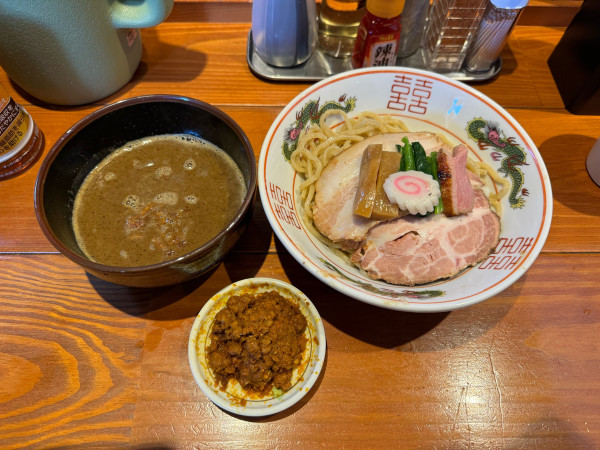 「【ｹﾞﾘﾗ限定】濃厚魚介つけ麺」@麺屋 真心の写真
