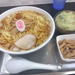 中華蕎麦(中)＋メンマ　本日の丼もの