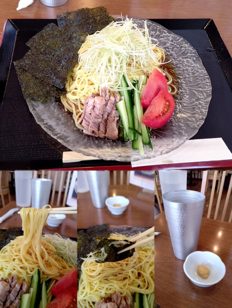 「1日10食限定『特製ねぎ冷やし中華 大盛(¥1200)』」@長ねぎ料理専門店 暁の写真