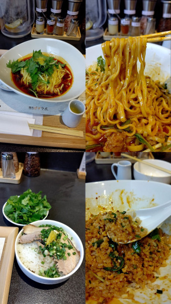 「『半チャーシューご飯と汁なし担々麺セット(￥1250)』」@麺処 ゆずラボ。の写真