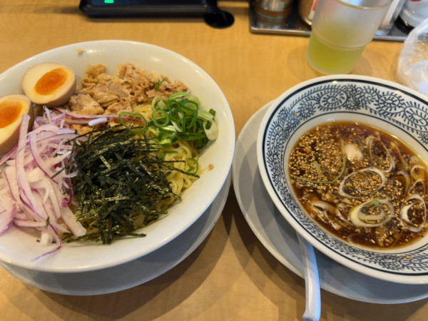 「和風（冷）肉つけ麺」@丸源ラーメン 戸田店の写真