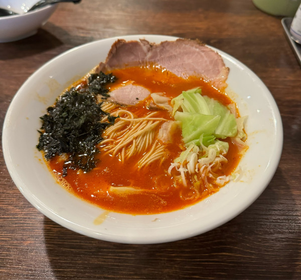 「赤辛ラーメン（1辛）」@麺屋 真心の写真