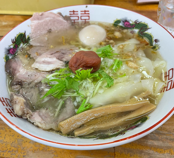 「塩チャーシューワンタン麺」@支那そば一麺 豊里店の写真