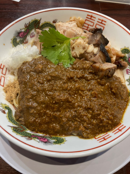 「【限定】牛すじサバキーマカレーまぜそば¥1,200」@NAKAGAWA わずの写真