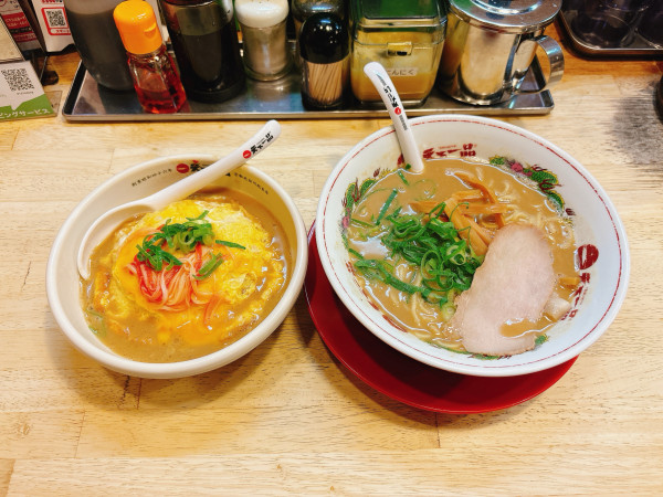 「こってり天津飯定食」@天下一品 博多駅前店の写真