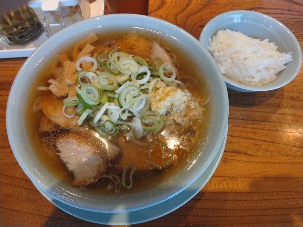 「中華そば¥900+無料ライス」@浅草 生田庵の写真