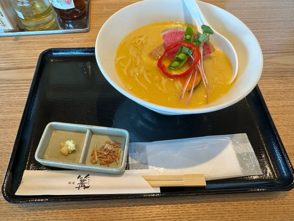 「鶏白湯Soba」@銀座 篝 成田空港店の写真