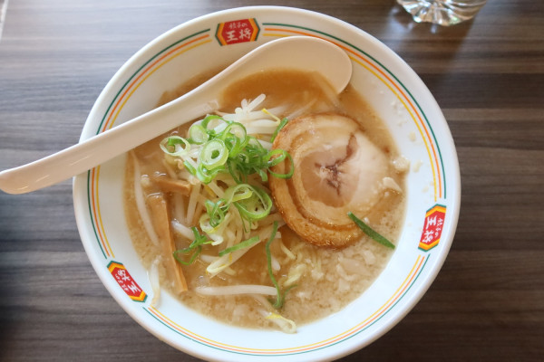 「餃子の王将ラーメン（ジャストサイズ）￥４３４」@餃子の王将 東大曽根店の写真
