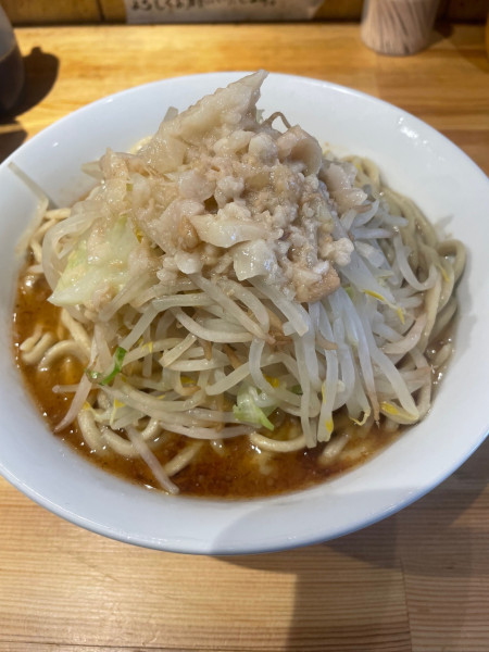 「エビラーメン＋ヤサイ、背アブラ」@ラーメン緑山の写真
