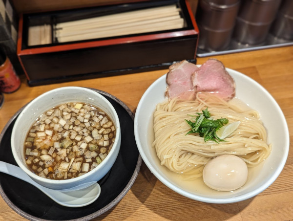 「鶏モツつけ麺ガゴメ昆布水ver」@清麺屋の写真