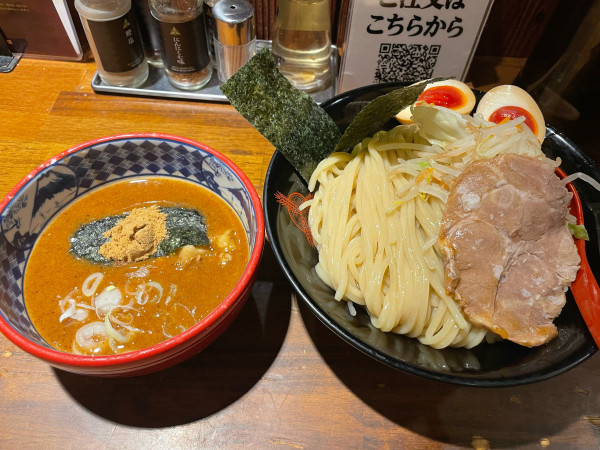 「全部のせつけ麺(大盛)」@つけ麺専門店 三田製麺所 ヨドバシAkiba店の写真
