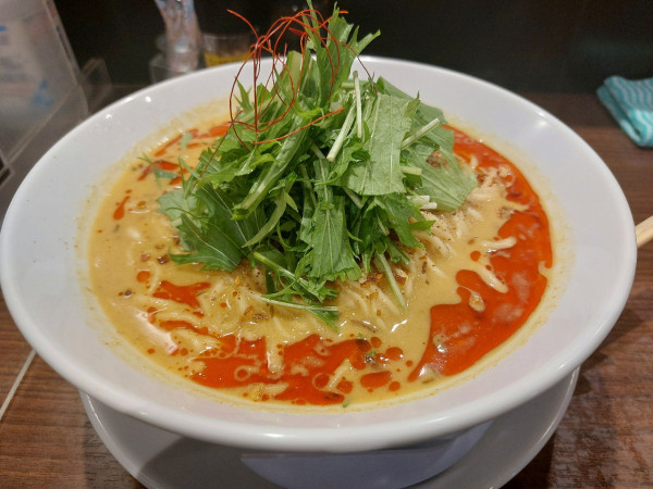 「カレー担々麺(大盛・3辛)」@うさ担 浦和本店の写真