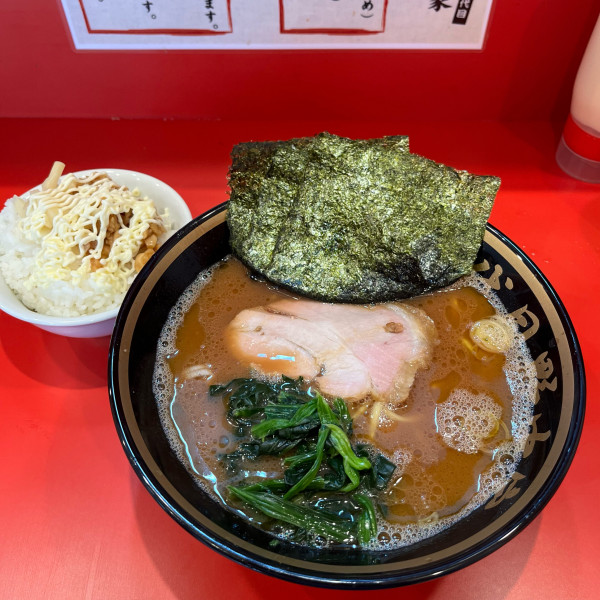 「ラーメン　ライス」@横濱家系ラーメン 二代目野中家の写真