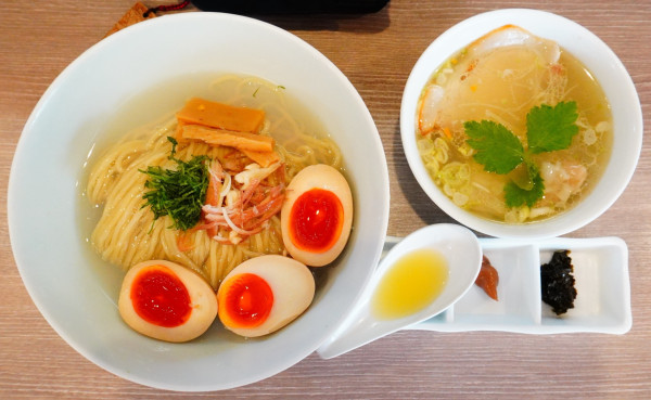 「塩 特製しじみ昆布水つけ麺」@中華そば 和渦 TOKYOの写真