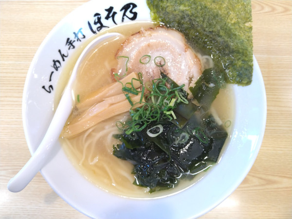 「白だし中華そば」@らーめん手打 ほそ乃の写真