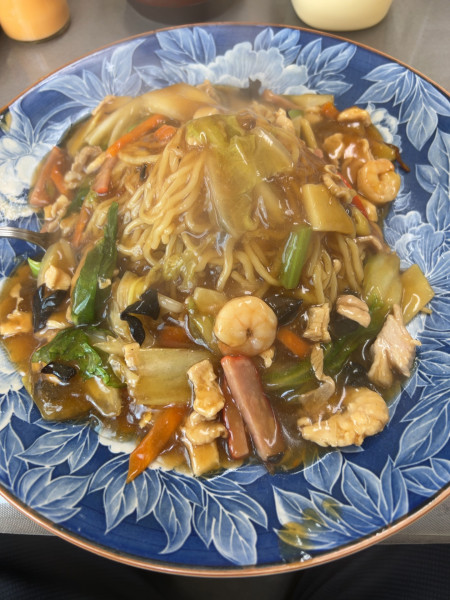 「五目あんかけ焼そば（950円）」@花まさの写真