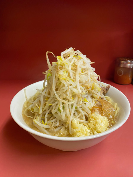 「小ラーメン　ニンニク多めヤサイアブラ」@ラーメン二郎 ひばりヶ丘駅前店の写真