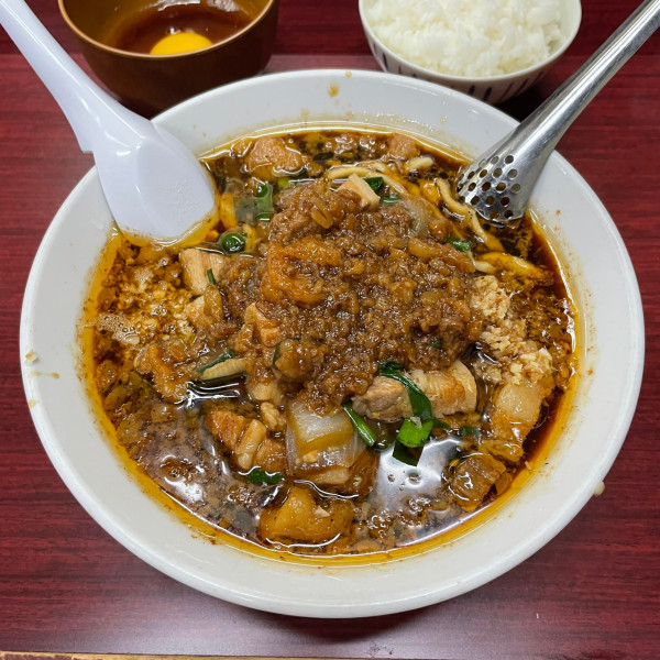 「スタ満ソバ+小ライス+ぽん玉  ￥920+￥70+￥0」@元祖スタミナ満点らーめん すず鬼の写真