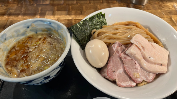 「特級海老つけ蕎麦（中盛）」@特級鶏蕎麦 龍介 PLAY atre TSUCHIURA店の写真