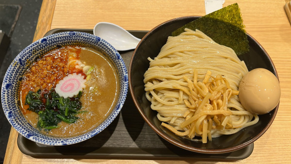 「担々つけめん(並)+味玉」@舎鈴 JRさいたま新都心ビル店の写真