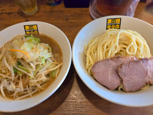 「濃菜つけ麺中盛り+野菜大盛り」@濃菜麺 井の庄の写真