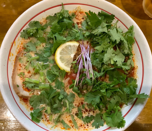 「[限定]アジアンテイストヌードル　＋　パクチー✖️2」@麺屋 ぬまたの写真