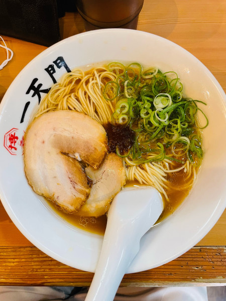 「ラーメン@850 青タレ」@博多ラーメン一天門の写真