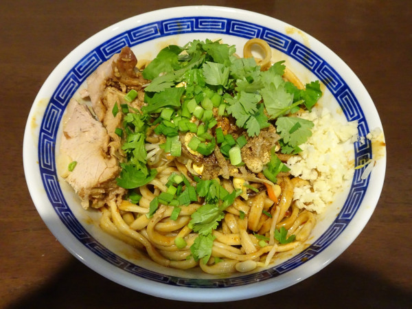 「担々風冷やし（1,100円）ニンニクパクチー」@ラーメン ゼンゼンの写真