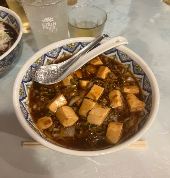 「麻婆豆腐麺」@中国ラーメン 揚州商人 横浜スタジアム前店の写真