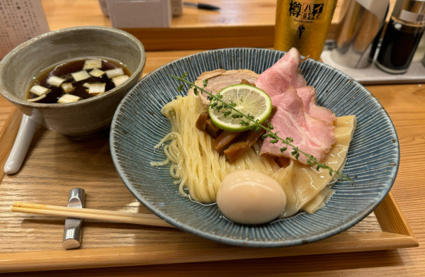 「特製昆布水つけ麺 ¥1300」@銀座らぁ麺 しら石の写真