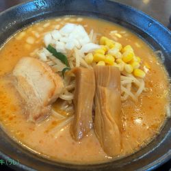 味噌らーめん(880円)、ミニチャーシュー丼(380円)