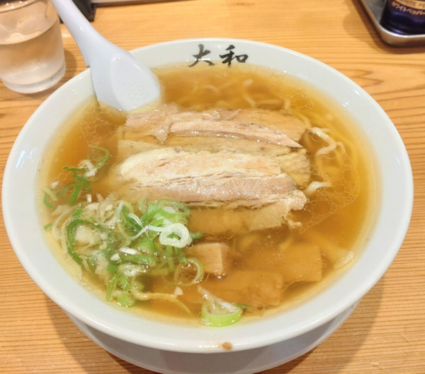 「ラーメン＋水餃子３個」@佐野青竹手打ちラーメン 大和の写真