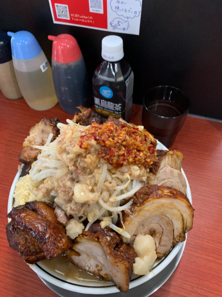 「チャーシュー麺大盛り＋チャーシュートッピング×4」@ラーメン一太豚の写真