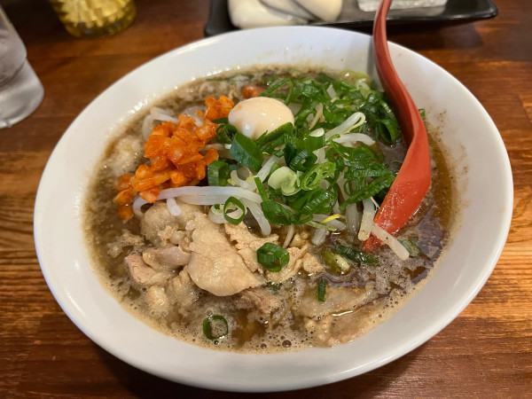 「さんまカレー」@らーめん ふじもとの写真