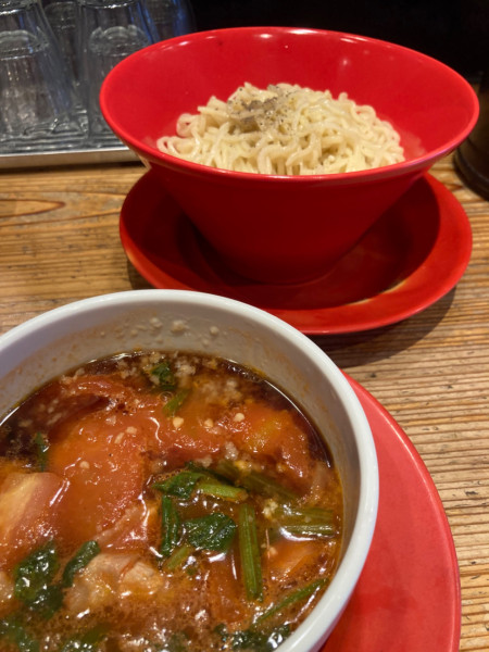 「とまとつけ麺¥890」@九州らーめん亀王 京橋店の写真