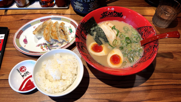「味玉らーめん+Dセット」@ラー麺 ずんどう屋 八王子中野町店の写真