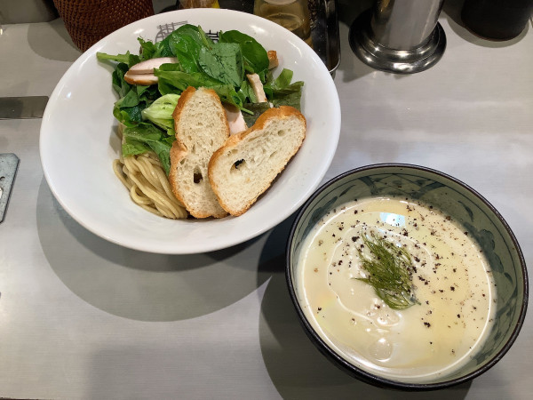 「【限定】カリフラワーのビシソワーズ風冷製つけ麺」@中華蕎麦 瑞山（ZUIZAN）の写真