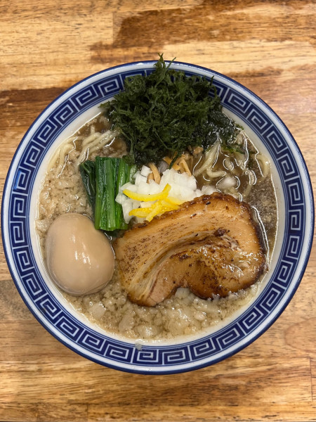 「味玉烏賊背脂煮干中華そば(¥1080)」@錦糸町中華そば さん式の写真