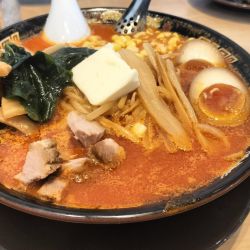 味玉激辛味噌らーめん 3倍 バターコーントッピング