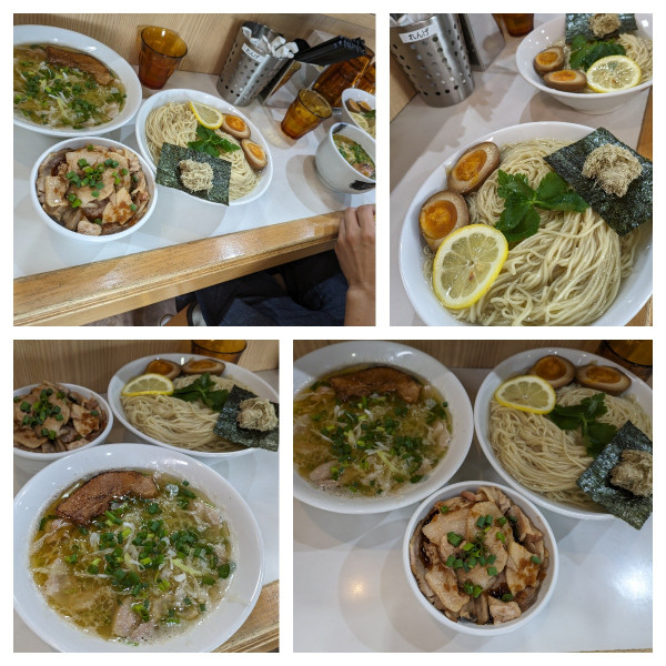 「【限定】淡麗昆布水つけ麺➕チャーシュー丼」@麺屋 扇 SENの写真