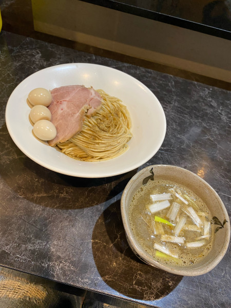 「限定　つけそば純煮干し　並　中盛り180gまで同価格」@中華SOBA にぼ乃詩の写真